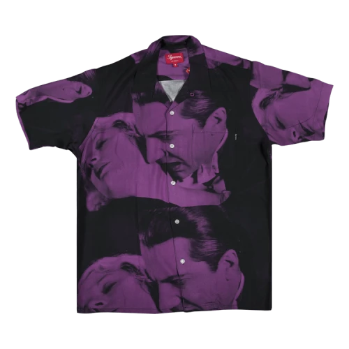 Supreme Bela Lugosi Rayon Short-Sleeve Shirt 'Purple'