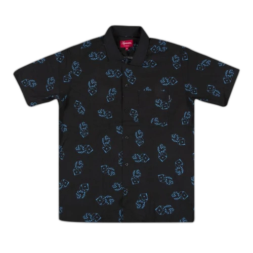 Supreme Dice Rayon Short-Sleeve Shirt 'Black'
