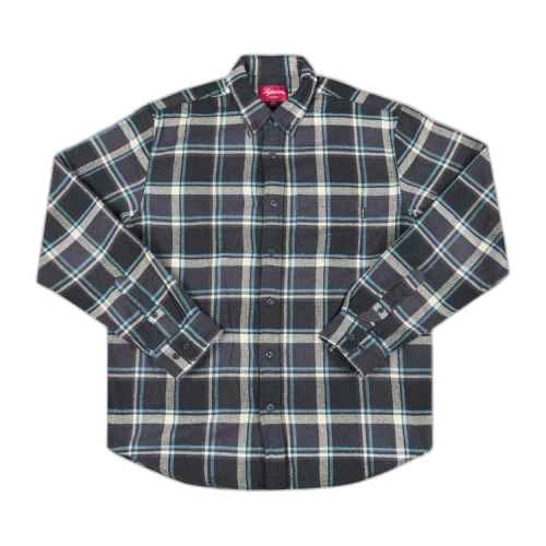 Supreme Plaid Flannel Shirt 'Black'