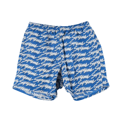 Supreme Signature Script Logo Water Short 'Royal Blue'
