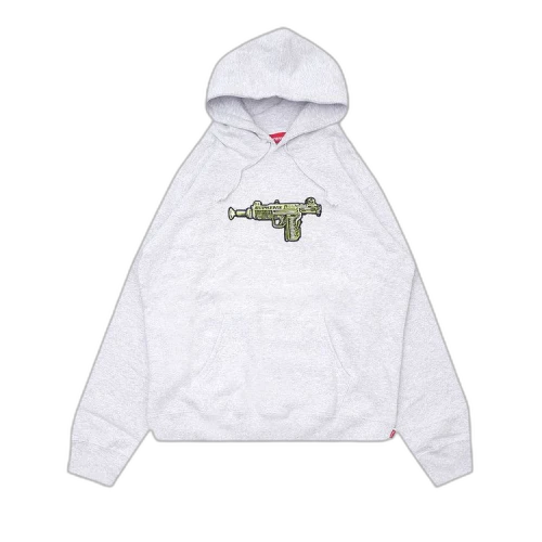 Supreme Toy Uzi Hooded Sweatshirt 'Ash Grey'