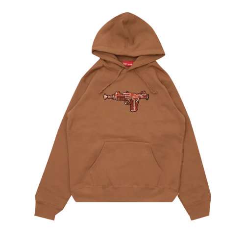 Supreme Toy Uzi Hooded Sweatshirt 'Brown'