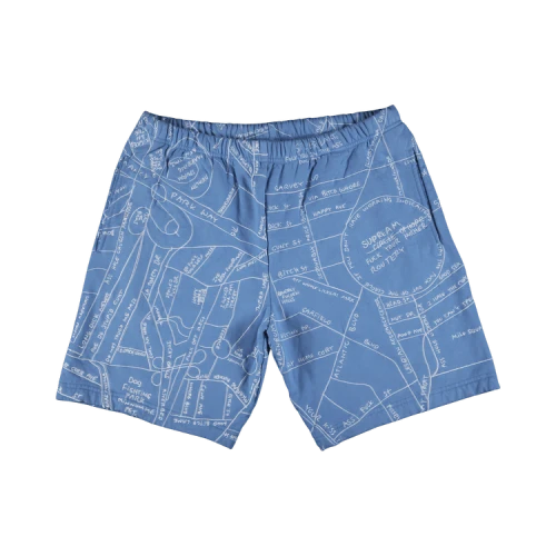 Supreme Gonz Embroidered Map Sweatshort 'Blue'
