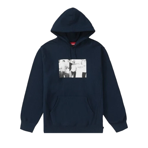 Supreme Classic Ad Hooded Sweatshirt 'Navy'