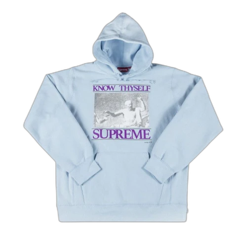 Supreme Know Thyself Hooded Sweatshirt 'Light Blue'