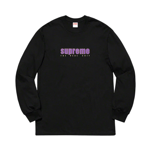 Supreme The Real Shit Long-Sleeve Tee 'Black'