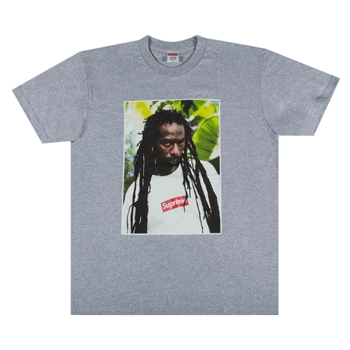 Supreme Buju Banton Tee 'Heather Grey'