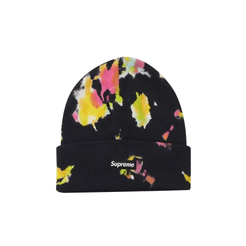 Supreme Splatter Dyed Beanie 'Black'