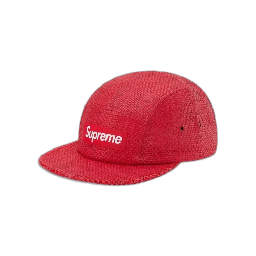 Supreme Raffia Camp Cap 'Red'