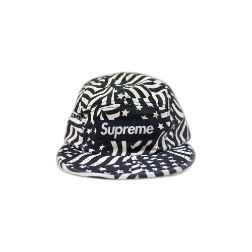Supreme Washed Chino Twill Cap 'Black Flags'
