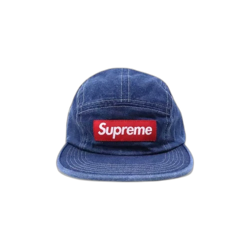 Supreme Washed Chino Twill Cap 'Blue'