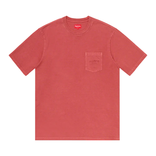 Supreme Overdyed Pocket Tee 'Dark Red'