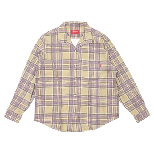 Supreme Printed Plaid Shirt 'Tan'