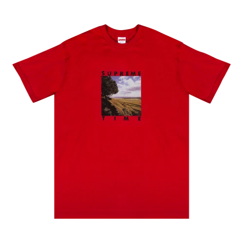 Supreme Time Tee 'Red'