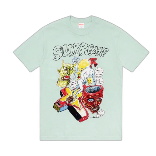 Supreme x Daniel Johnston Tee 'Light Teal'