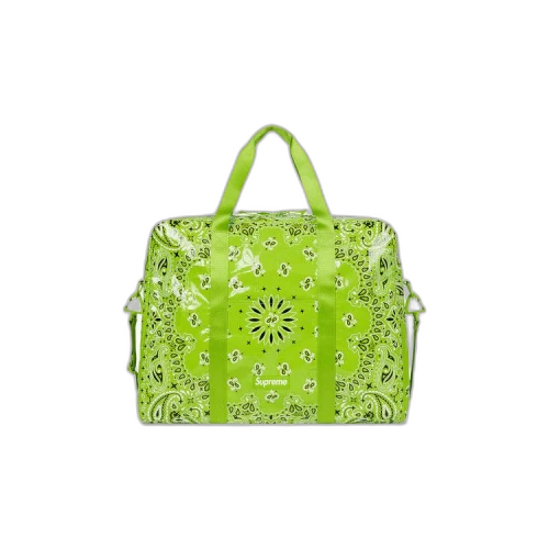 Supreme Bandana Tarp Large Duffle Bag 'Bright Green'