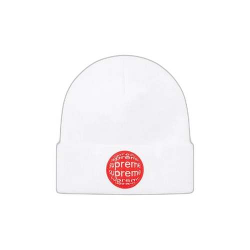 Supreme Lenticular Patch Beanie 'White'