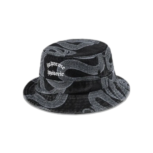 Supreme x Hysteric Glamour Snake Denim Crusher 'Black'