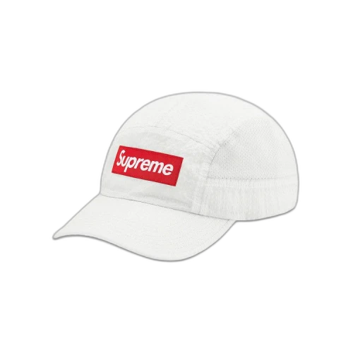 Supreme Mesh Seersucker Camp Cap 'White'