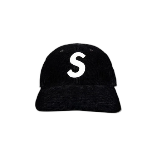 Supreme Fine Wale Corduroy S Logo 6-Panel 'Black'
