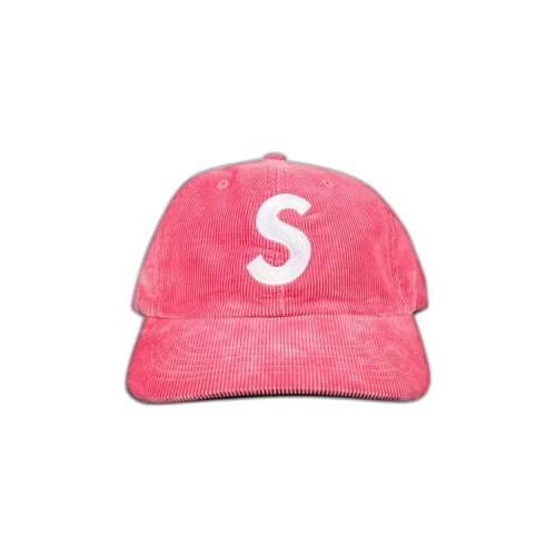 Supreme Fine Wale Corduroy S Logo 6-Panel 'Pink'
