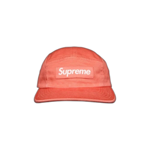 Supreme Washed Chino Twill Camp Cap 'Coral'