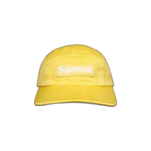 Supreme Washed Chino Twill Camp Cap 'Light Yellow'