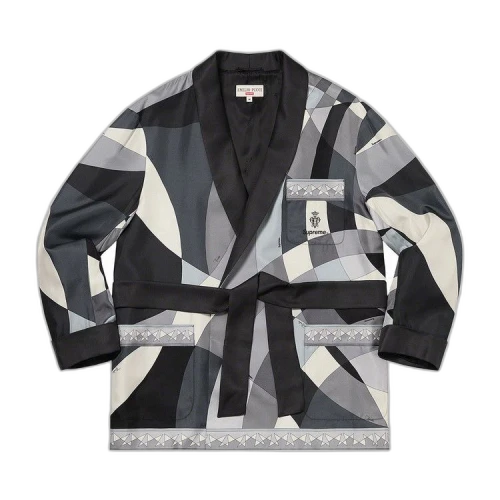 Supreme x Emilio Pucci Silk Smoking Jacket 'Black'