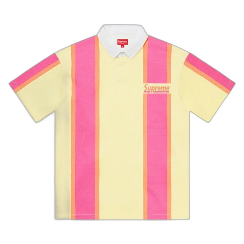 Supreme Stripe Short-Sleeve Rugby 'Yellow'
