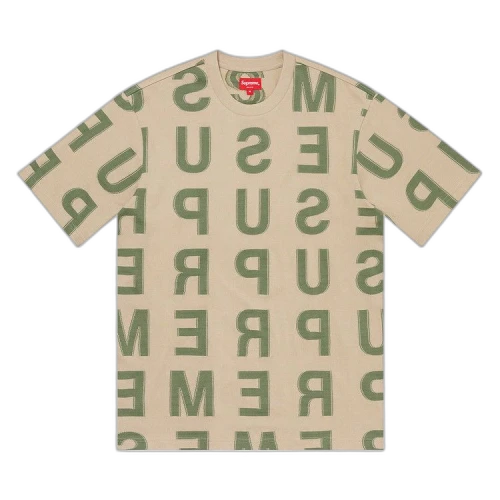 Supreme Intarsia Short-Sleeve Top 'Clay'