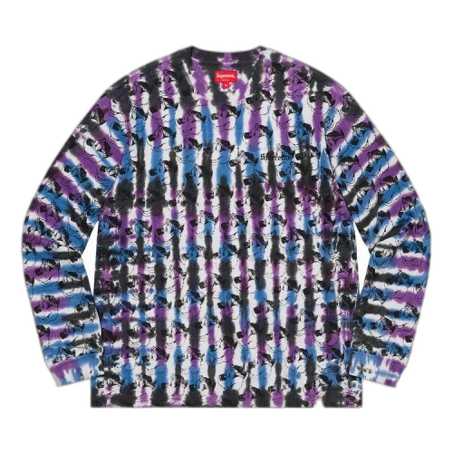 Supreme Dyed Bear Long-Sleeve Tee 'White'