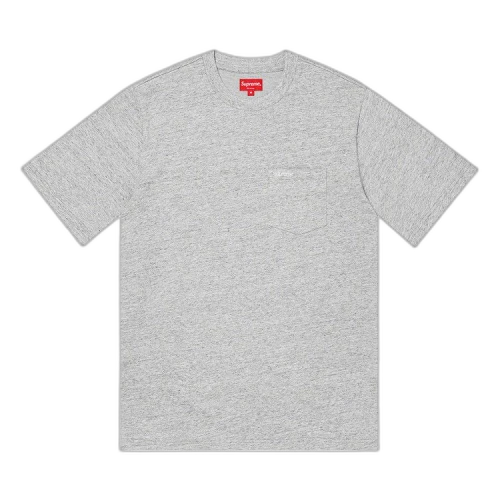 Supreme Short-Sleeve Pocket Tee 'Heather Grey'