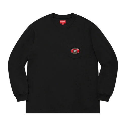 Supreme Vampire Boy Long-Sleeve Pocket Tee 'Black'