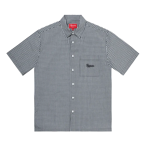 Supreme Gingham Short-Sleeve Shirt 'Black'