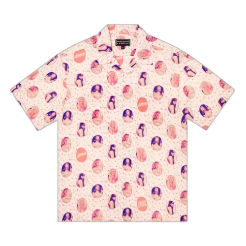 Supreme x Hysteric Glamour Blurred Girls Rayon Short-Sleeve Shirt 'Off White'
