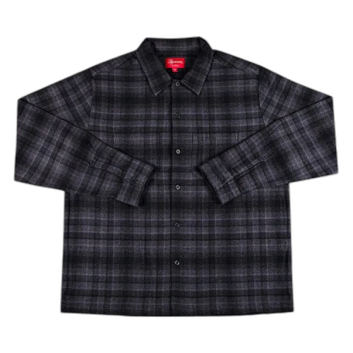 Supreme Plaid Flannel Shirt 'Black'
