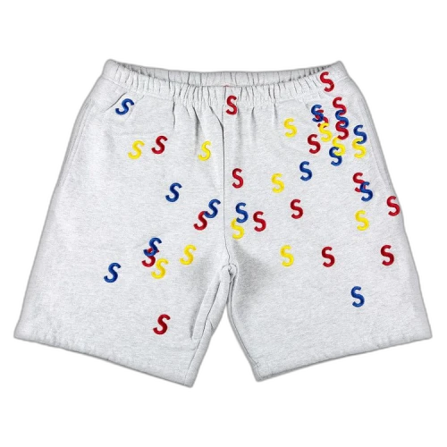 Supreme Embroidered S Sweatshort 'Ash Grey'