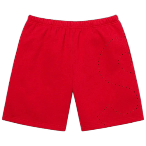 Supreme Laser Cut S Logo Sweatshort 'Red'