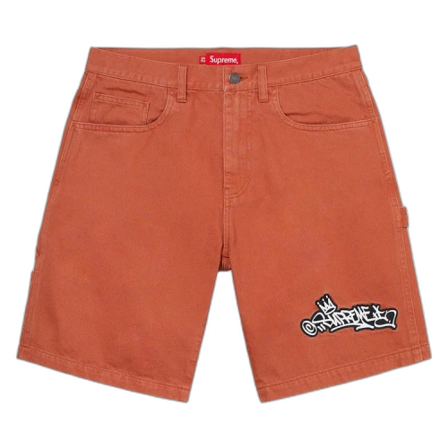 Supreme Handstyle Denim Painter Short 'Copper'