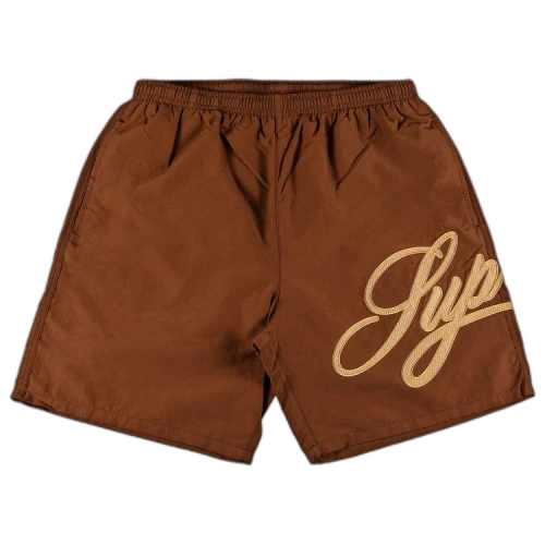 Supreme Mesh Script Water Short 'Brown'