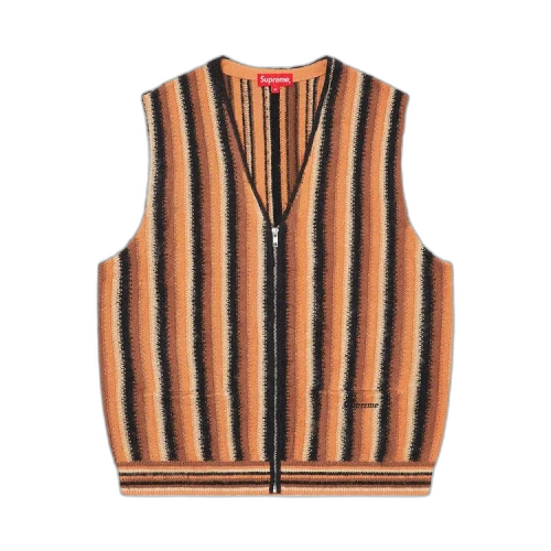 Supreme Stripe Sweater Vest 'Brown'