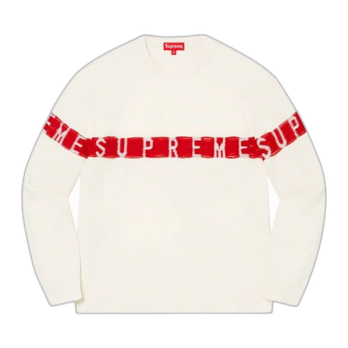 Supreme Inside Out Logo Sweater 'White'