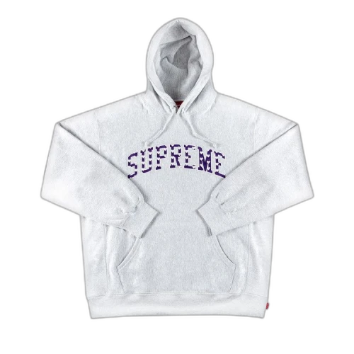 Supreme Hearts Arc Hooded Sweatshirt 'Ash Grey'