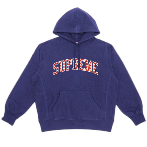 Supreme Hearts Arc Hooded Sweatshirt 'Washed Navy'