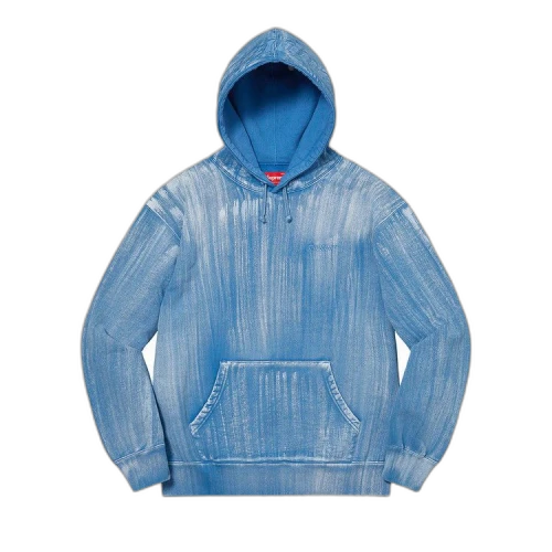 Supreme Brush Stroke Hooded Sweatshirt 'Pale Royal'