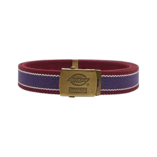 Supreme x Dickies Stripe Webbing Belt 'Maroon'