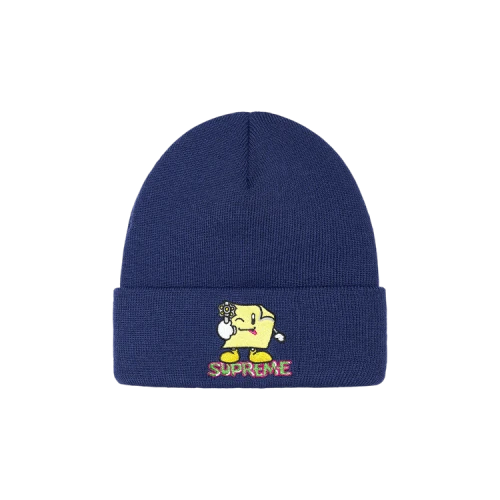 Supreme Sticky Note Beanie 'Navy'