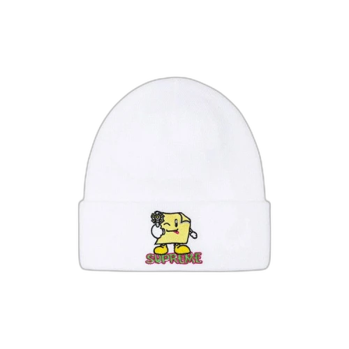 Supreme Sticky Note Beanie 'White'