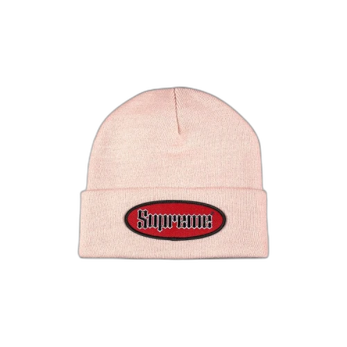 Supreme Oval Patch Beanie 'Pink'