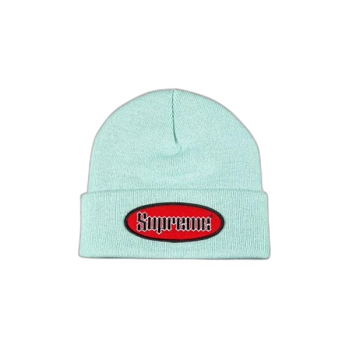 Supreme Oval Patch Beanie 'Turquoise'